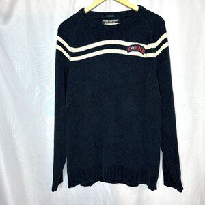 Y2K Streetwear Nautical Chunky navy sweater Fiend Clothing Co Muscle fit, Size L